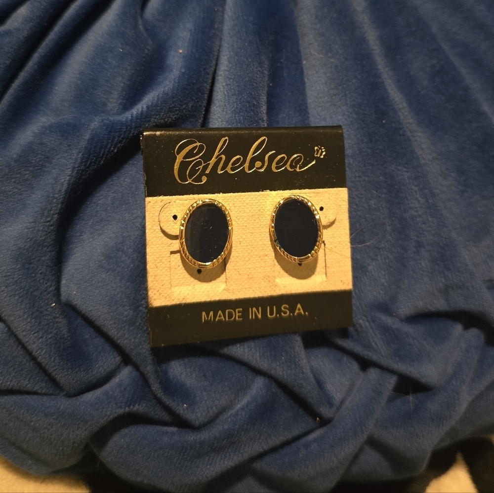 Chelsea | Vintage Blue Earrings